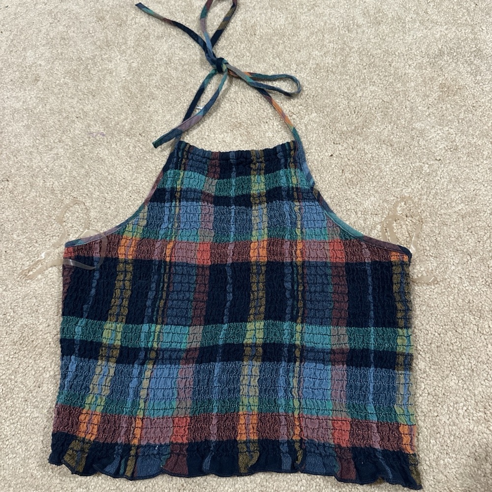 American Eagle Outfitters Multicolor Plaid Top